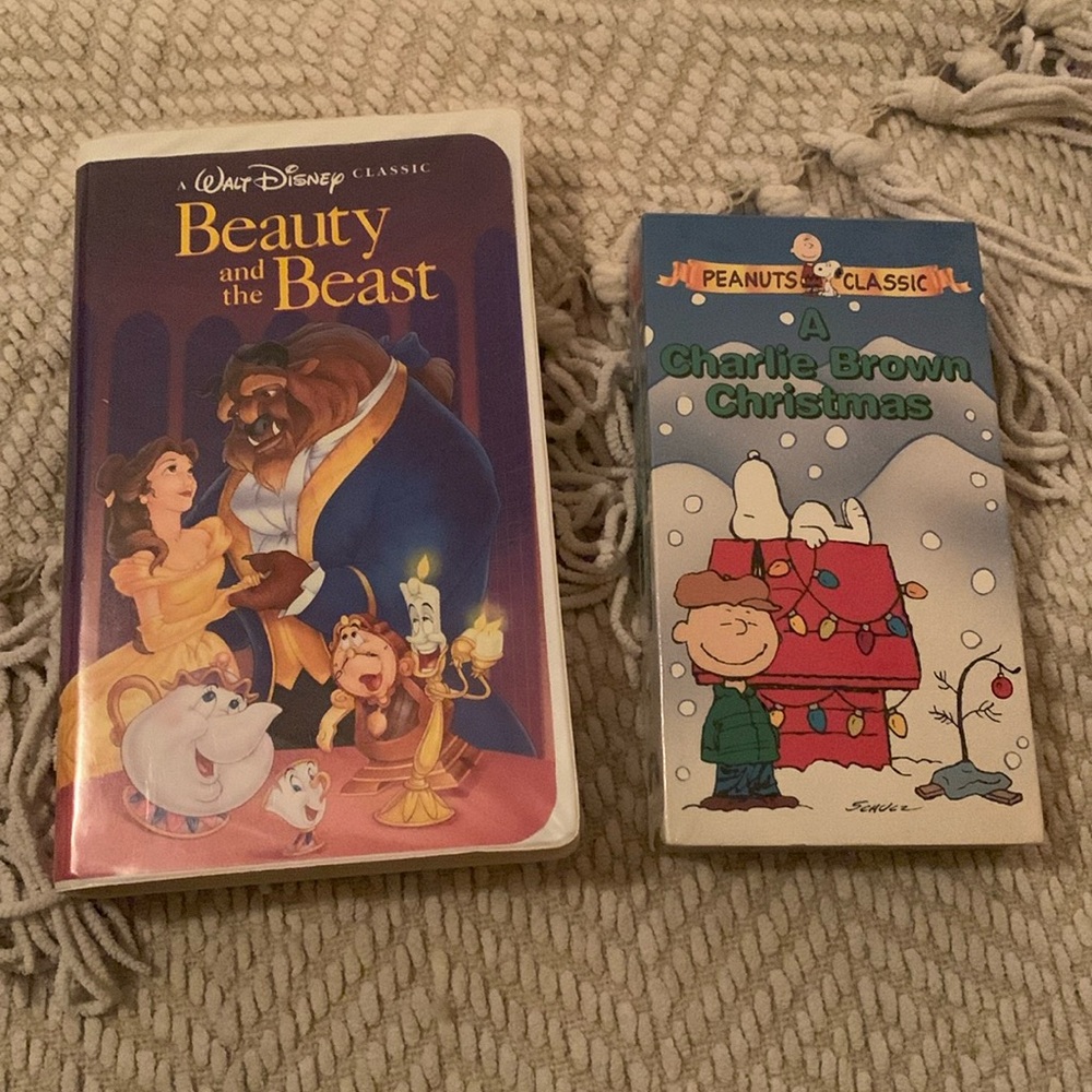 VHS Bundle of 2 - Beauty and the Beast, A Charlie Brown Christmas (unopened)